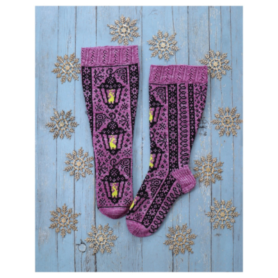 Lanternlight-socks pattern, ENG