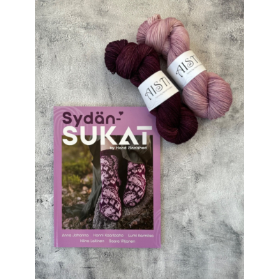 Sydänsukat ja Aisti-lankapaketti